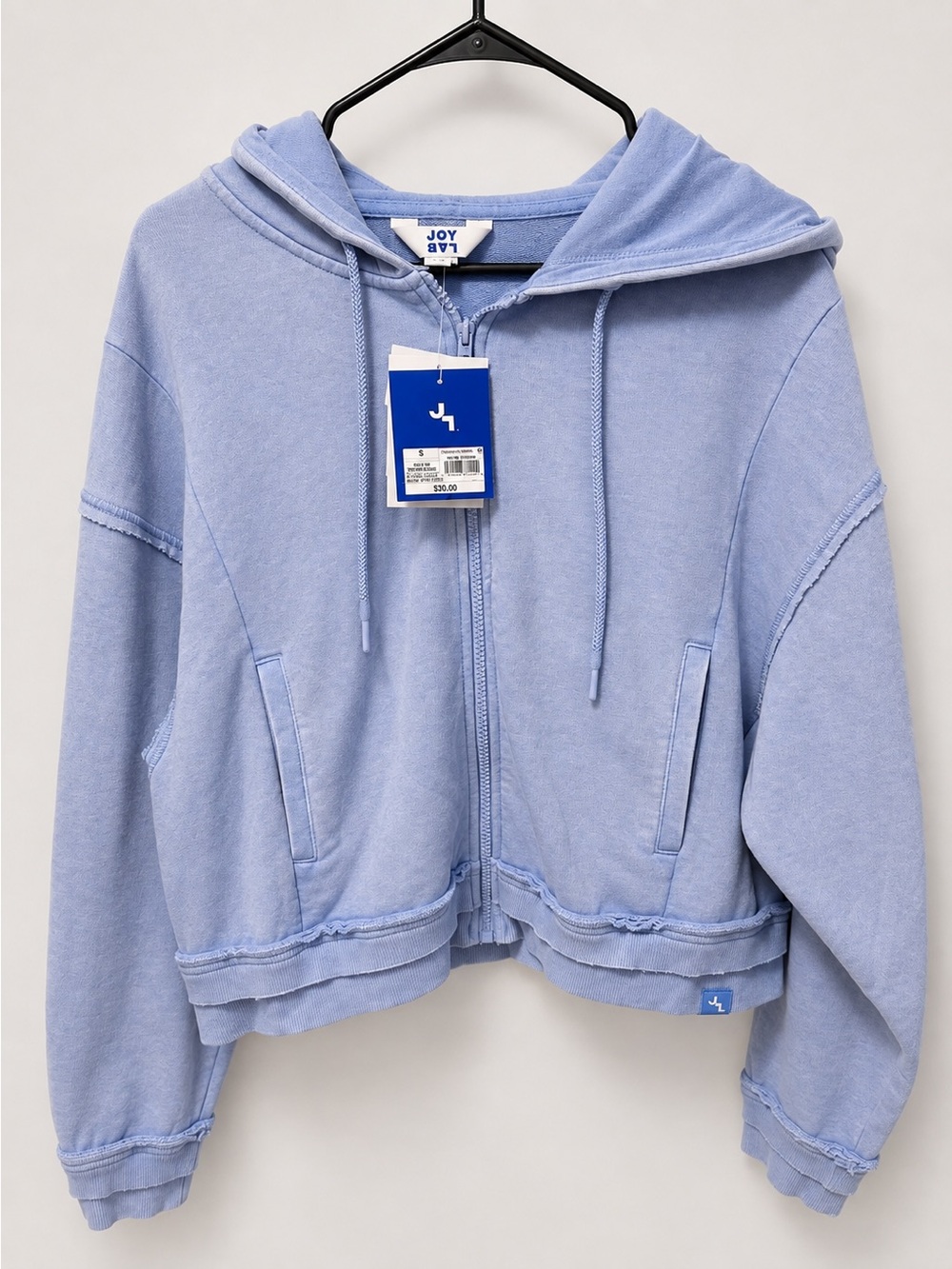 JoyLab Light Blue Full-Zip Hoodie Jacket